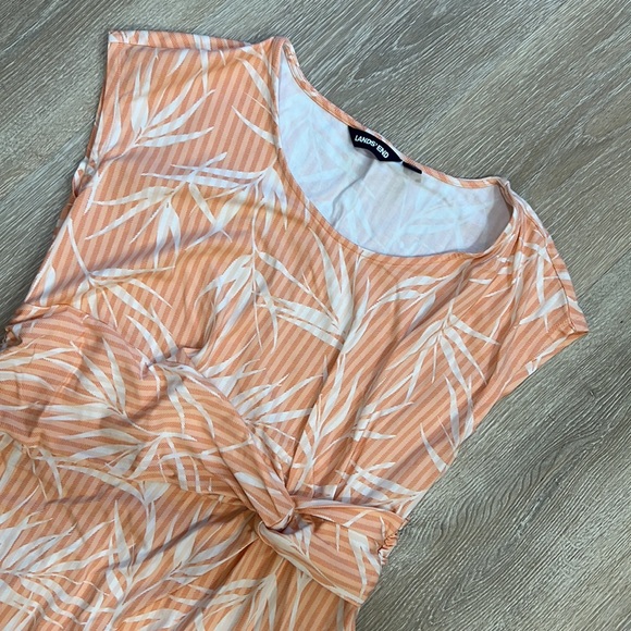 Lands End | Coral Tropical Print Dress - Picture 3 of 6